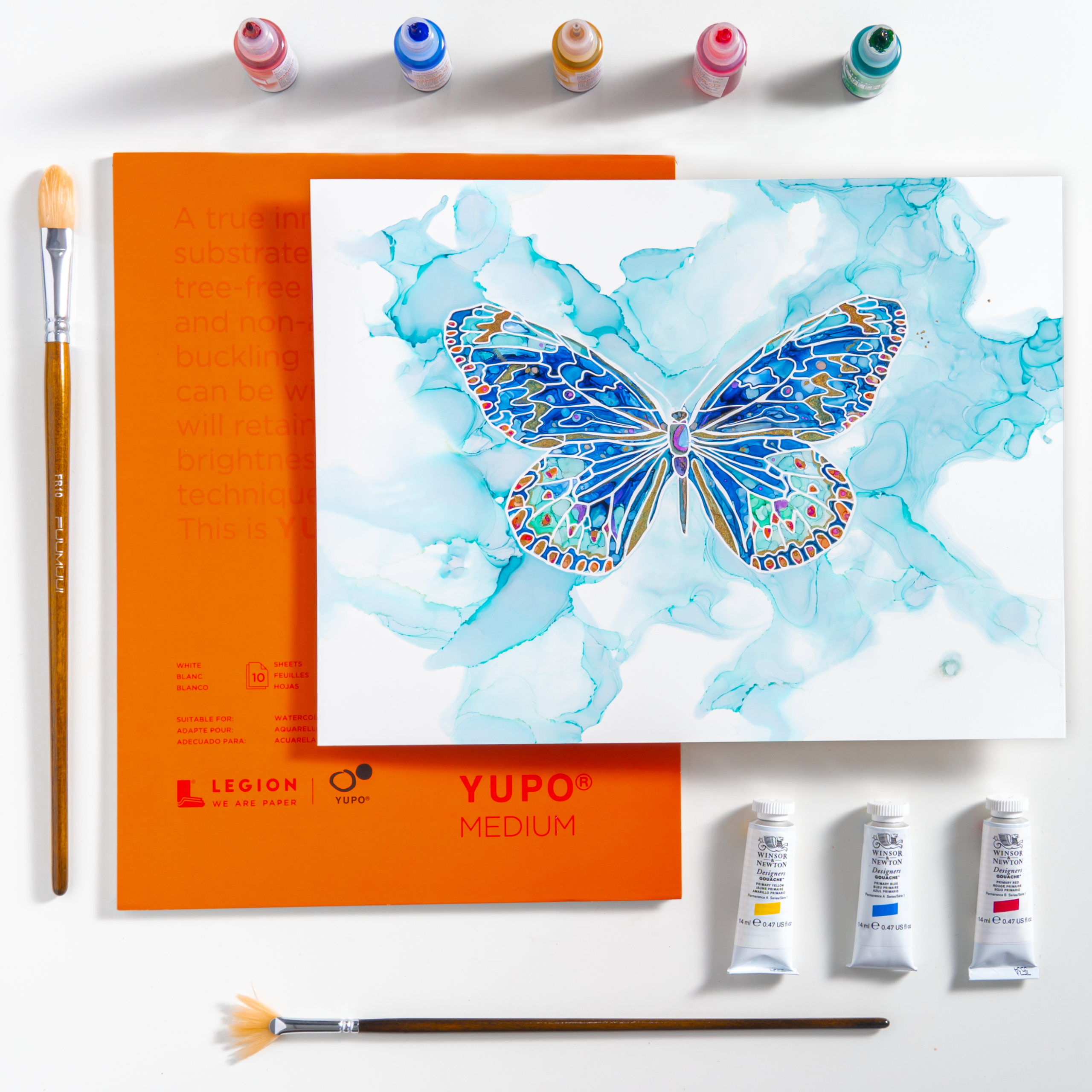 Yupo Paper Medium Pads 200gsm/74Llb (10 Sheets) - Image 2