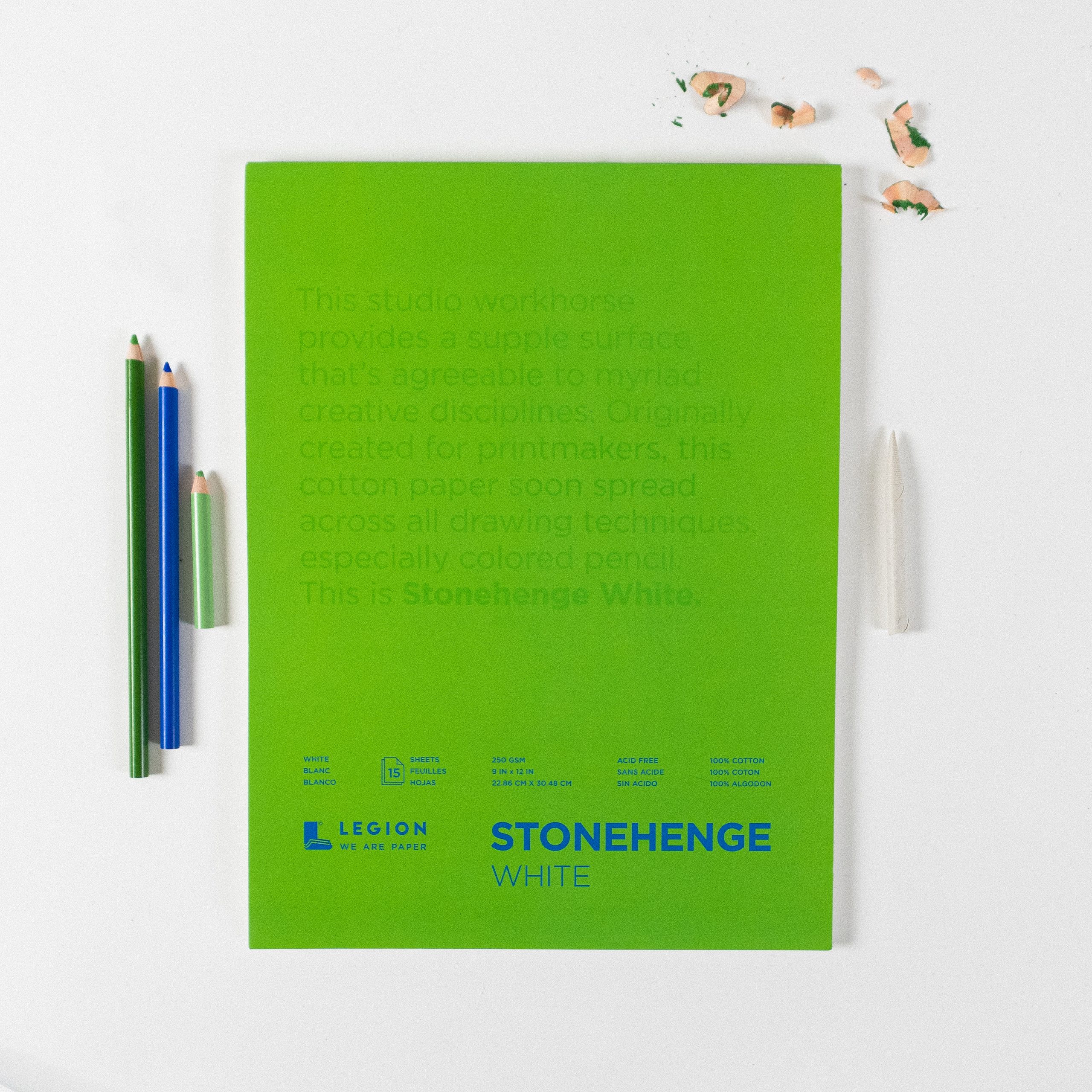 Stonehenge Pads 250gsm White (15 Sheets) - Image 3