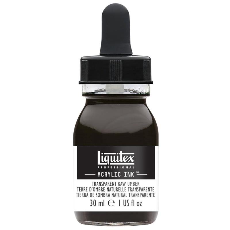 Transparent Raw Umber Acrylic Ink 30ml - No: 333 - Image 2