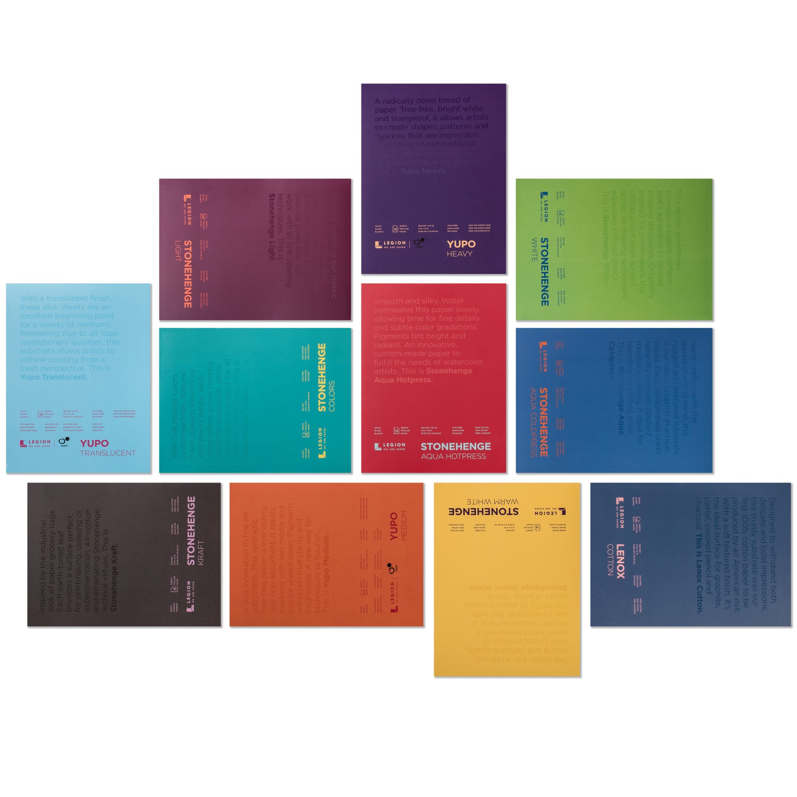 Stonehenge Pads 250gsm White (15 Sheets) - Image 5