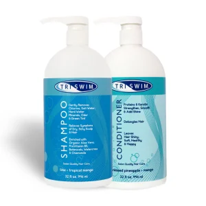 TRISWIM Hair Care Bundle with Swim Shampoo and Conditioner | 2 x 946ml